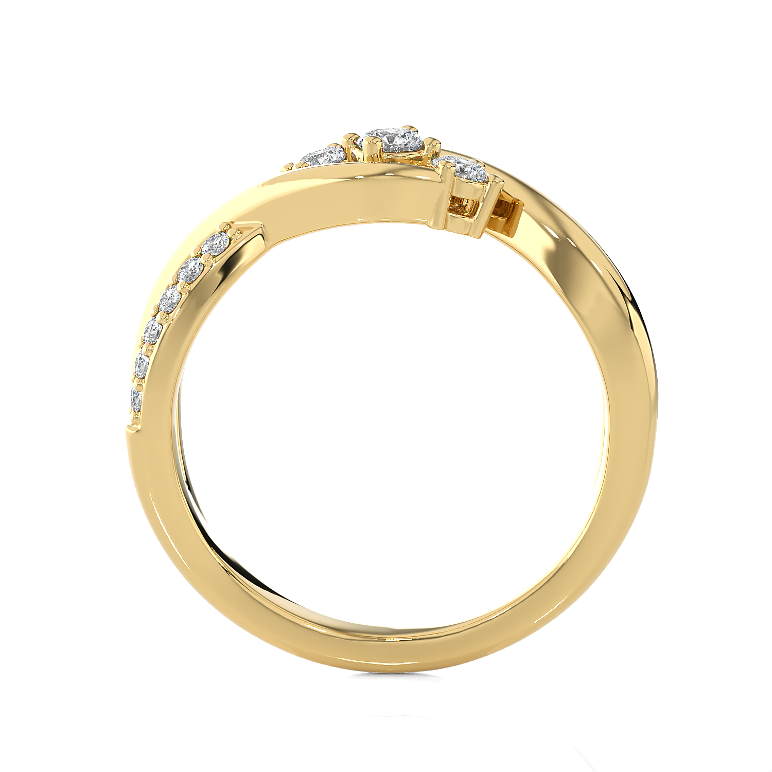 1/3 ctw Round Three Stone Lab Grown Diamond Ring
