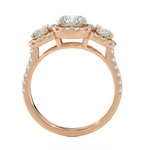 2 ctw Round Three Stone Lab Grown Diamond Ring