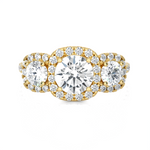 2 ctw Round Three Stone Lab Grown Diamond Ring