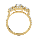 2 ctw Round Three Stone Lab Grown Diamond Ring