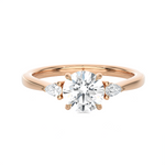 1 1/4 ctw Round Three Stone Lab Grown Diamond Ring