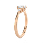 1 1/4 ctw Round Three Stone Lab Grown Diamond Ring