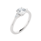 1 1/4 ctw Round Three Stone Lab Grown Diamond Ring