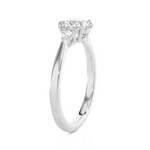 1 1/4 ctw Round Three Stone Lab Grown Diamond Ring