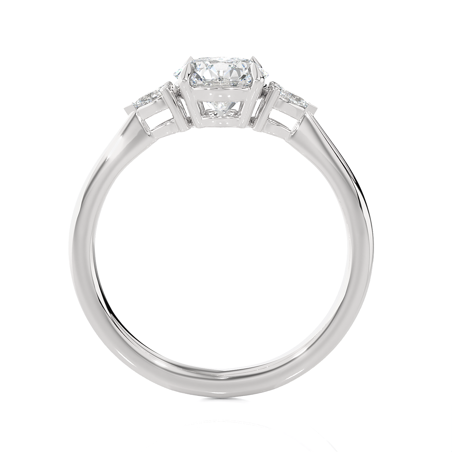 1 1/4 ctw Round Three Stone Lab Grown Diamond Ring
