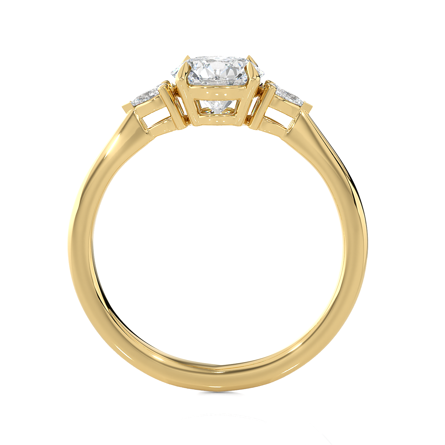 1 1/4 ctw Round Three Stone Lab Grown Diamond Ring