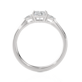 1 1/4 ctw Oval Three Stone Lab Grown Diamond Ring