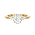 1 1/4 ctw Oval Three Stone Lab Grown Diamond Ring