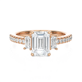 1 7/8 ctw Emerald-Cut Three Stone Lab Grown Diamond Ring