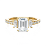 1 7/8 ctw Emerald-Cut Three Stone Lab Grown Diamond Ring