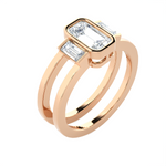 1 1/5 ctw Emerald-Cut Three Stone Lab Grown Diamond Ring