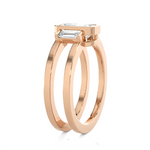 1 1/5 ctw Emerald-Cut Three Stone Lab Grown Diamond Ring