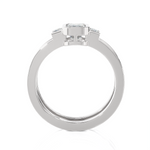 1 1/5 ctw Emerald-Cut Three Stone Lab Grown Diamond Ring