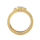 1 1/5 ctw Emerald-Cut Three Stone Lab Grown Diamond Ring