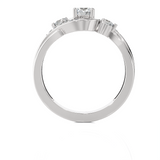 5/8 ctw Round Three Stone Lab Grown Diamond Ring
