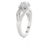 1 1/3 ctw Round Three Stone Lab Grown Diamond Ring