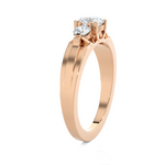 1 ctw Round Three Stone Lab Grown Diamond Ring