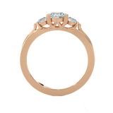 1 ctw Round Three Stone Lab Grown Diamond Ring