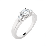1 ctw Round Three Stone Lab Grown Diamond Ring