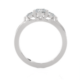 1 ctw Round Three Stone Lab Grown Diamond Ring