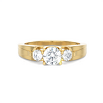 1 ctw Round Three Stone Lab Grown Diamond Ring