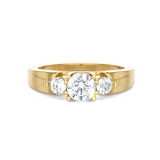 1 ctw Round Three Stone Lab Grown Diamond Ring