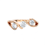 5/8 ctw Round Three Stone Lab Grown Diamond Ring