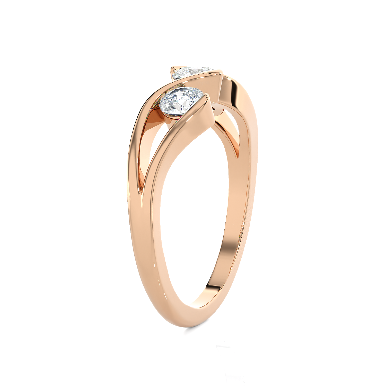 5/8 ctw Round Three Stone Lab Grown Diamond Ring