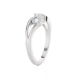 5/8 ctw Round Three Stone Lab Grown Diamond Ring