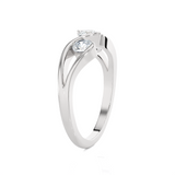5/8 ctw Round Three Stone Lab Grown Diamond Ring