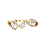 5/8 ctw Round Three Stone Lab Grown Diamond Ring