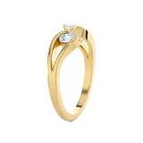 5/8 ctw Round Three Stone Lab Grown Diamond Ring