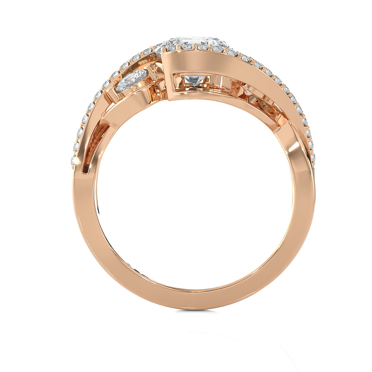 1 1/2 ctw Round Three Stone Lab Grown Diamond Ring