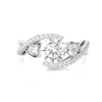 1 1/2 ctw Round Three Stone Lab Grown Diamond Ring