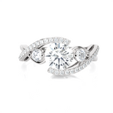 1 1/2 ctw Round Three Stone Lab Grown Diamond Ring