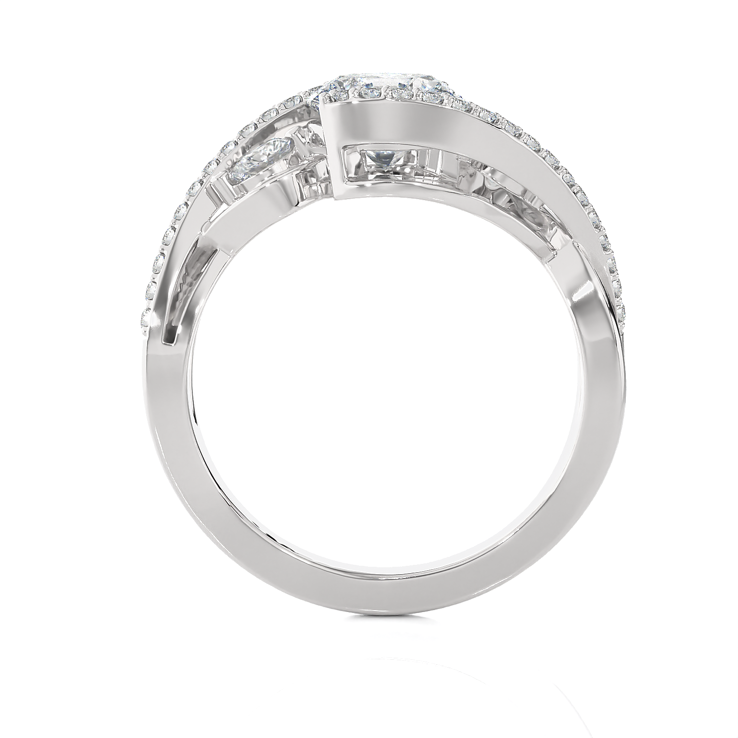 1 1/2 ctw Round Three Stone Lab Grown Diamond Ring