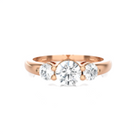 1 ctw Round Three Stone Lab Grown Diamond Ring