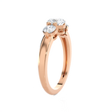 1 ctw Round Three Stone Lab Grown Diamond Ring