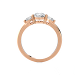 1 ctw Round Three Stone Lab Grown Diamond Ring