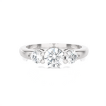 1 ctw Round Three Stone Lab Grown Diamond Ring