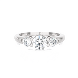 1 ctw Round Three Stone Lab Grown Diamond Ring