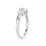 1 ctw Round Three Stone Lab Grown Diamond Ring