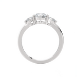 1 ctw Round Three Stone Lab Grown Diamond Ring