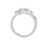 1 ctw Round Three Stone Lab Grown Diamond Ring