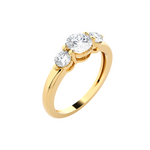 1 ctw Round Three Stone Lab Grown Diamond Ring