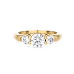 1 ctw Round Three Stone Lab Grown Diamond Ring