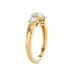 1 ctw Round Three Stone Lab Grown Diamond Ring