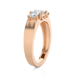 1 ctw Princess-Cut Three Stone Lab Grown Diamond Ring