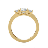 1 ctw Princess-Cut Three Stone Lab Grown Diamond Ring