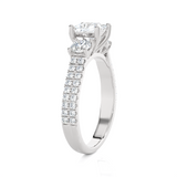1 1/2 ctw Princess-Cut Three Stone Lab Grown Diamond Ring